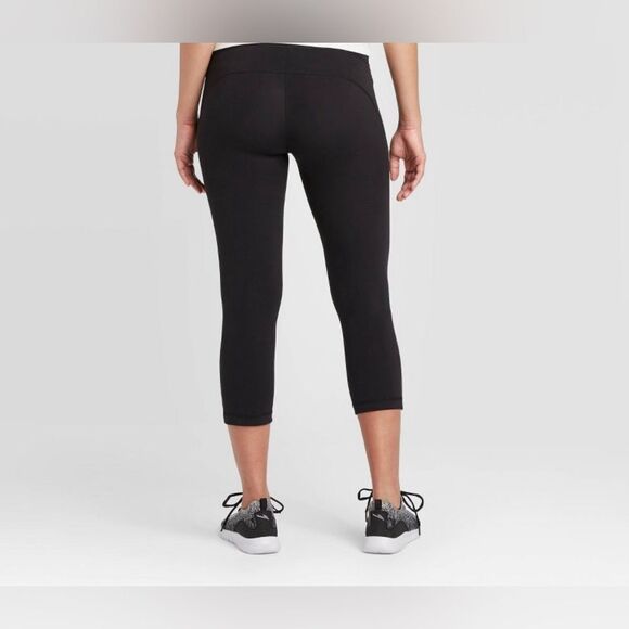 Isabel maternity women’s cross over panel active capri pant large NWT BLACK - Picture 5 of 14